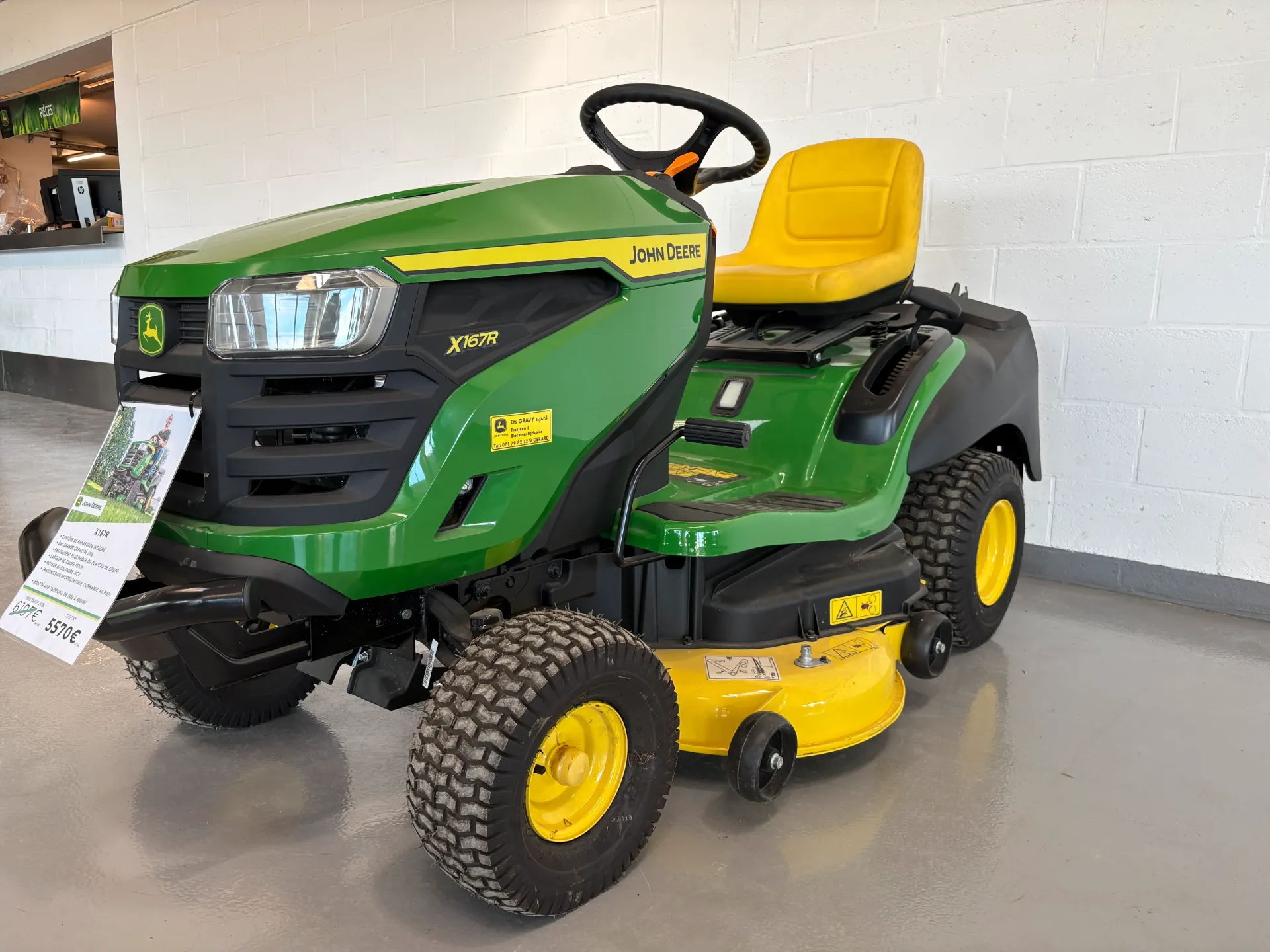John Deere X167R